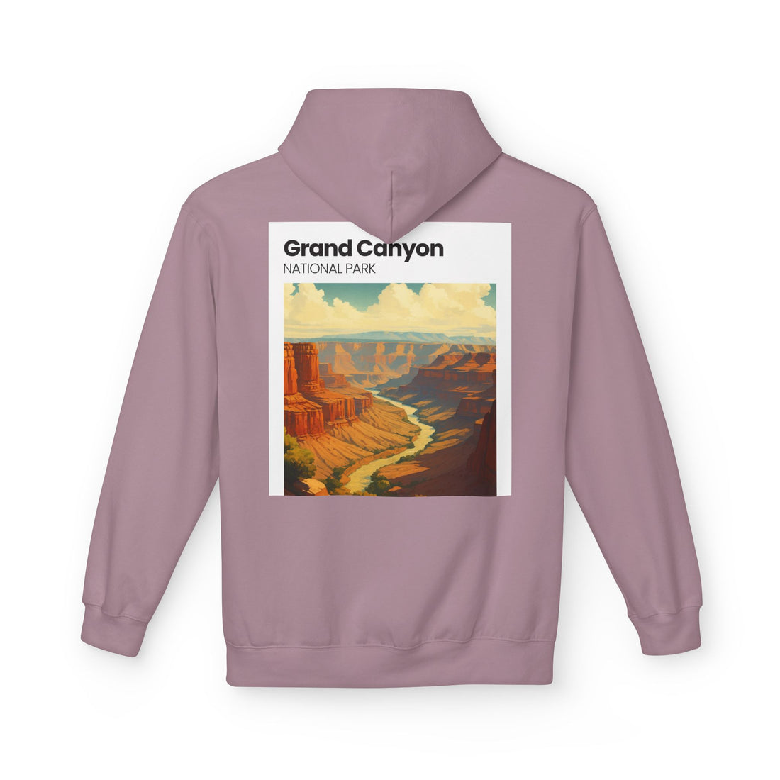Grand Canyon Vintage Poster Hoodie | National Park Canyon Art