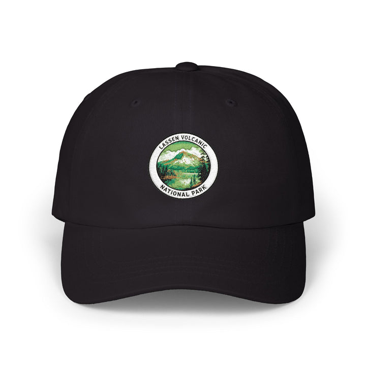 Lassen Volcanic Mountain Patch Dad Cap | Vintage Hiking Logo