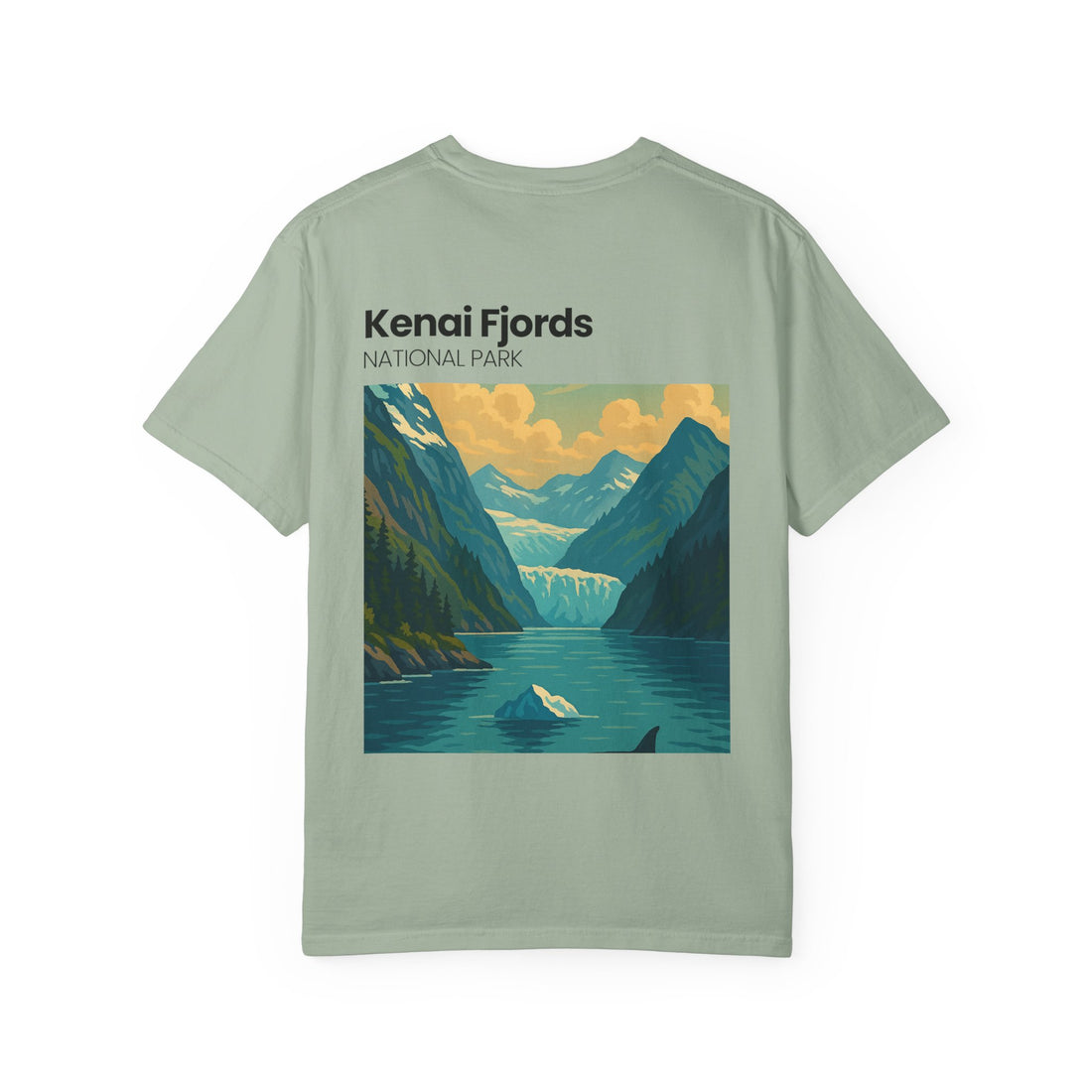 Kenai Fjords National Park Graphic T-shirt | Alaska Glacier Illustration