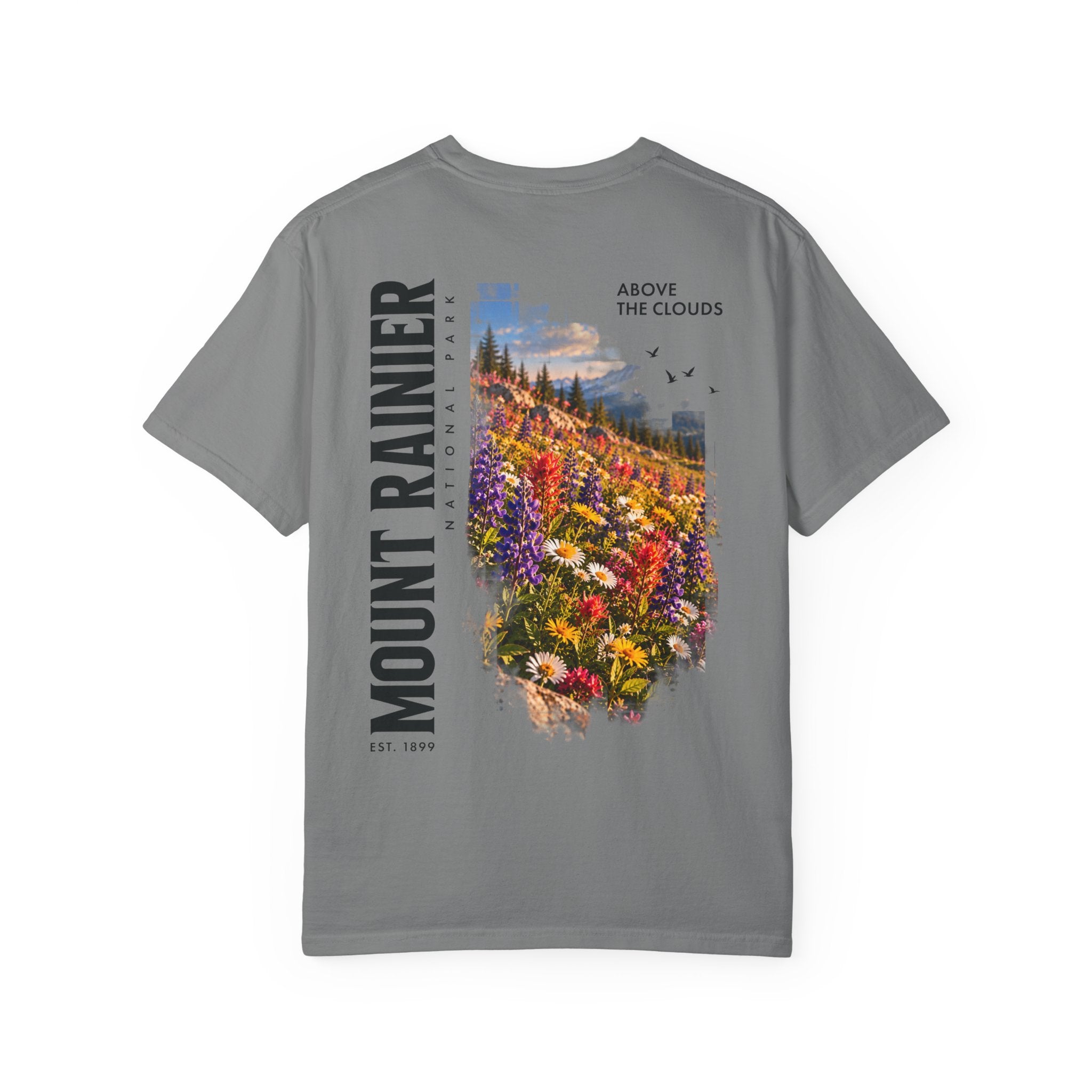 Mount Rainier National Park – Wildflower Meadow Graphic T-Shirt