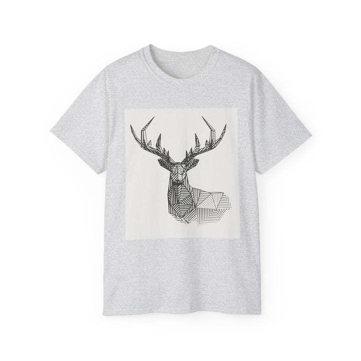 Geometric Deer Graphic Tee - Unisex Ultra Cotton T-Shirt