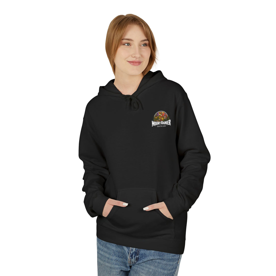 Mount Rainier National Park – Wildflower Meadow Graphic Hoodie