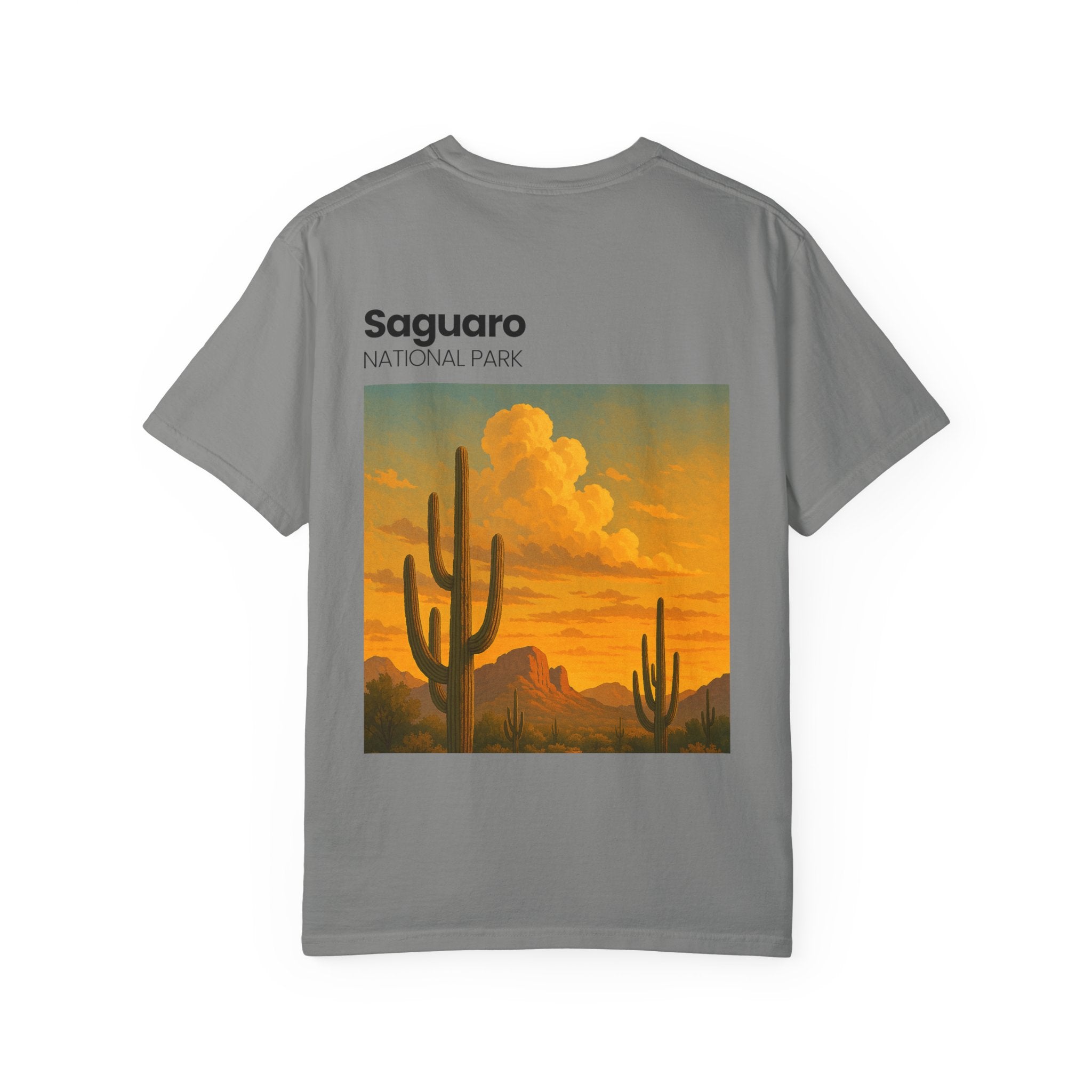 Saguaro National Park Sunset T-Shirt | Desert Cactus Graphic