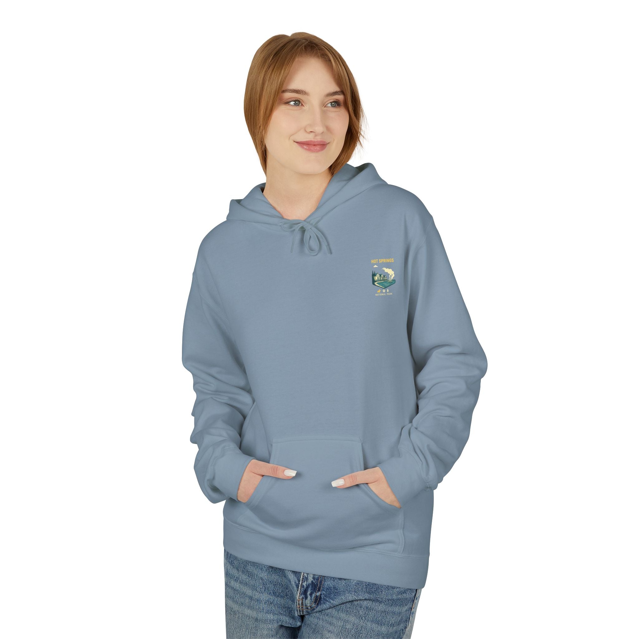Hot Springs National Park Hoodie | Scenic Thermal Pool Illustration