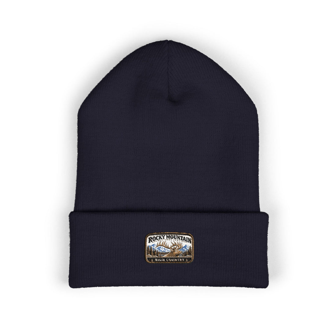 Rocky Mountain National Park Elk Beanie Square Logo