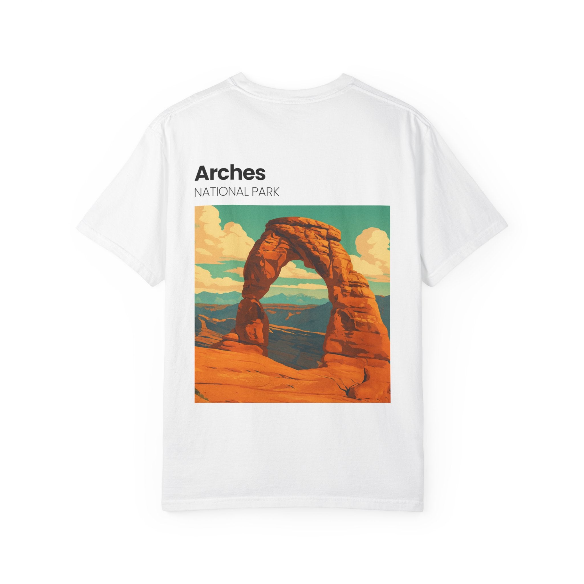 Hugging Dog Illustration T-Shirt | Small Chest Art