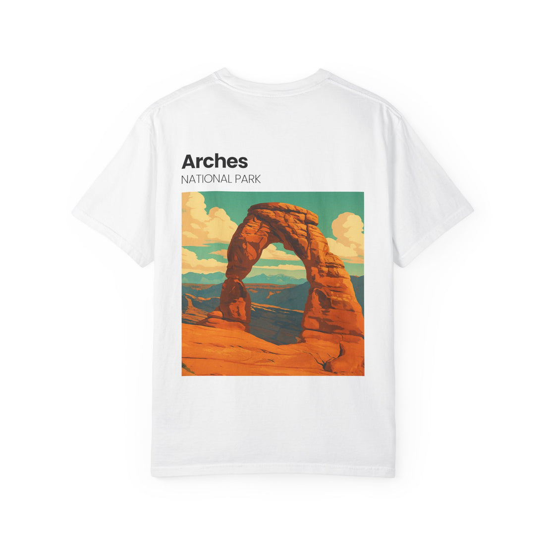 Hugging Dog Illustration T-Shirt | Small Chest Art