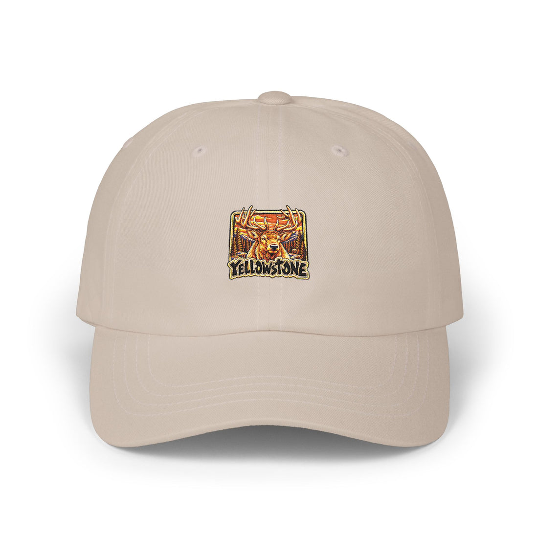 Yellowstone National Park Elk Square Logo Dad Hat