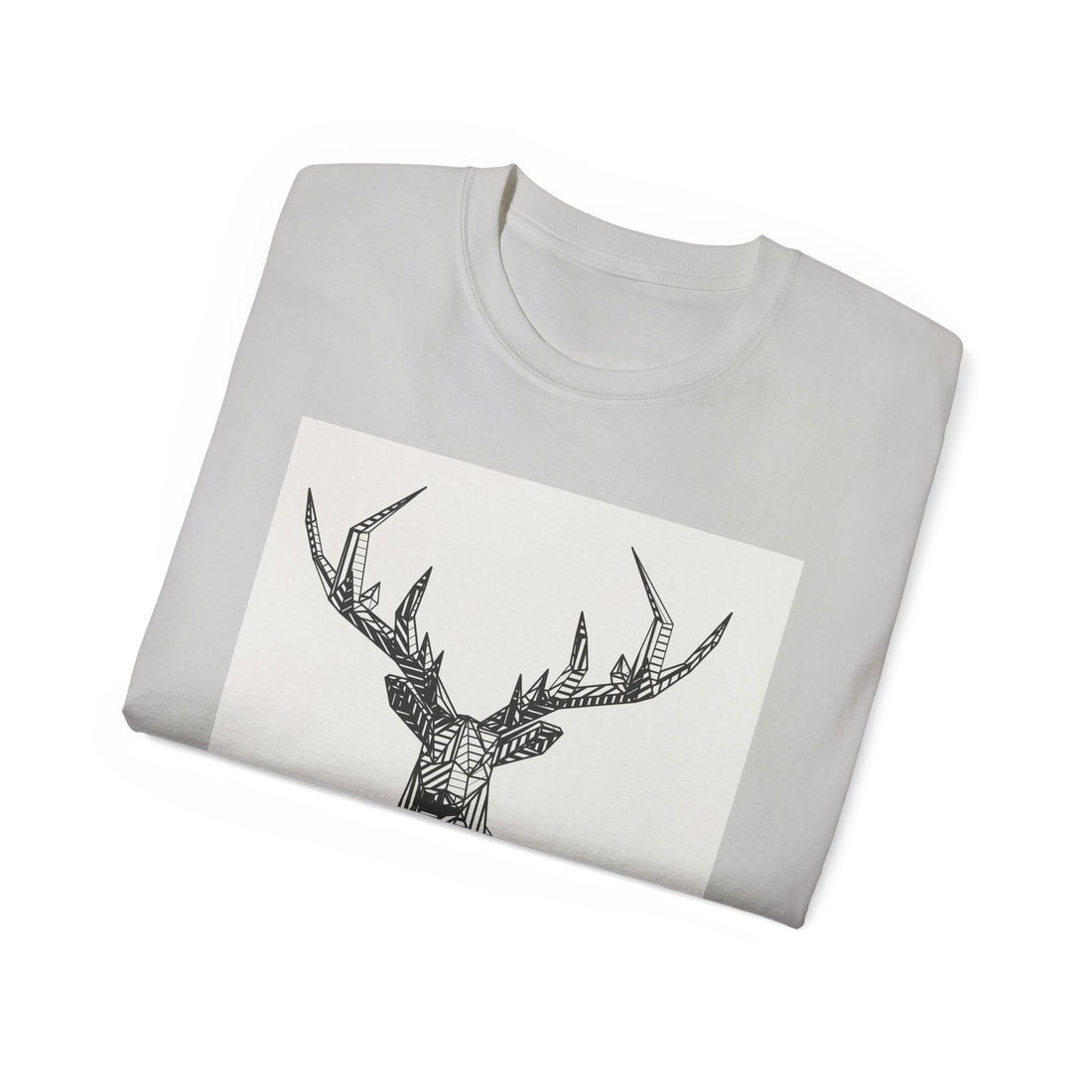 Geometric Deer Graphic Tee - Unisex Ultra Cotton T-Shirt