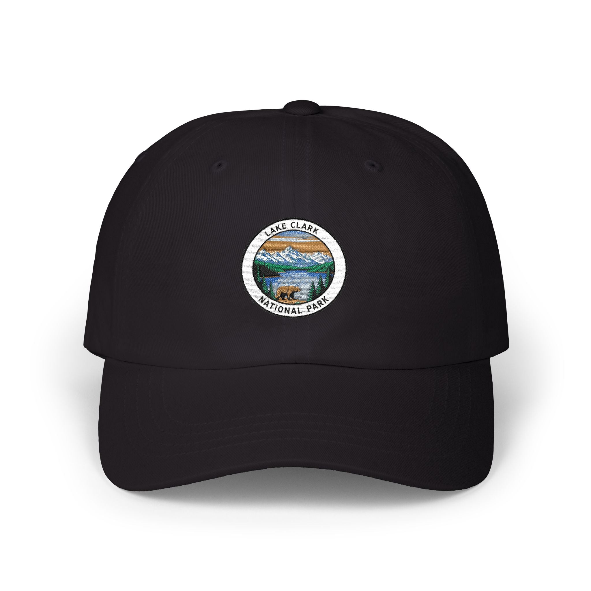 Yellowstone National Park landscape Dad Cap | embroidered patch style hat