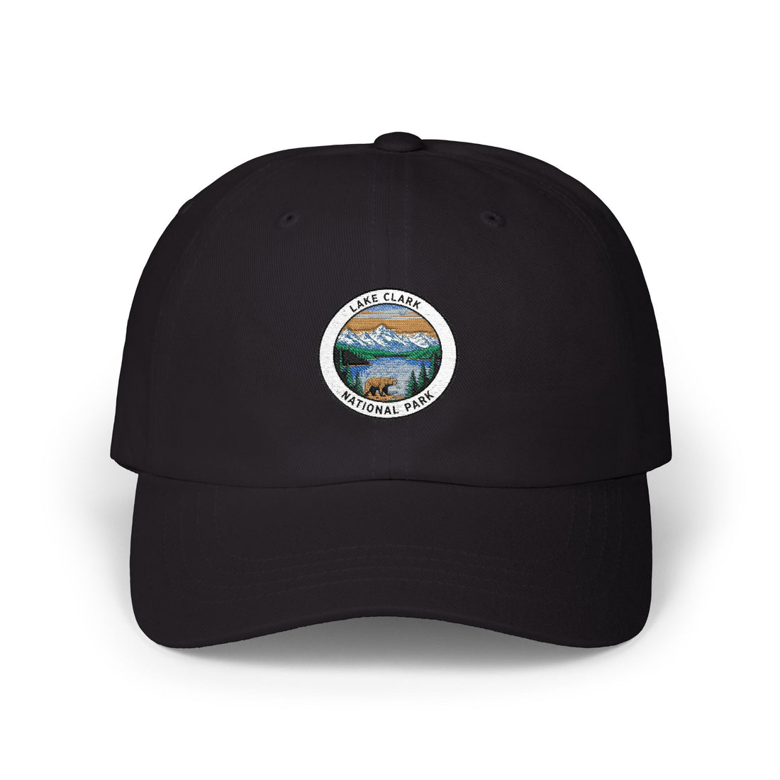 Yellowstone National Park landscape Dad Cap | embroidered patch style hat