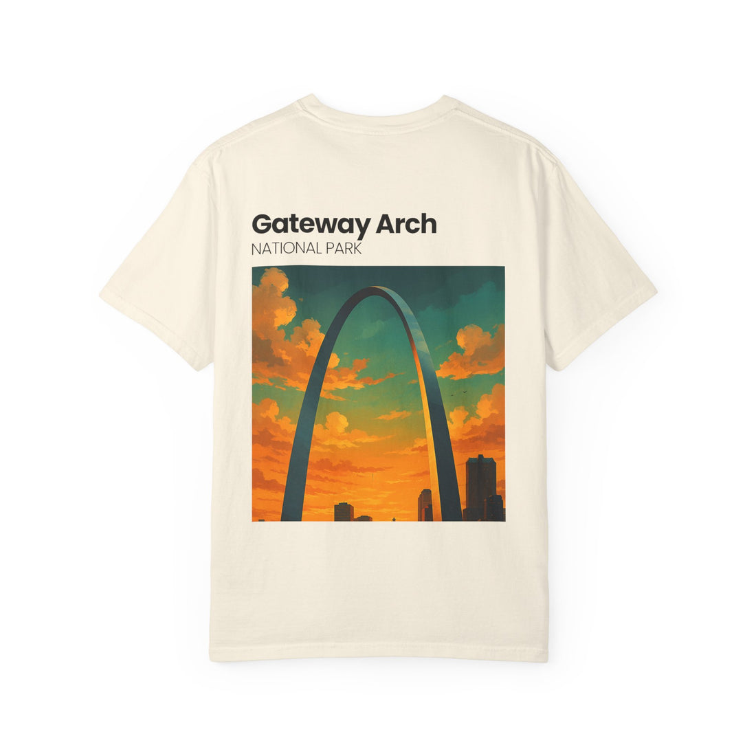 Gateway Arch National Park T-Shirt | St. Louis Skyline Sunset