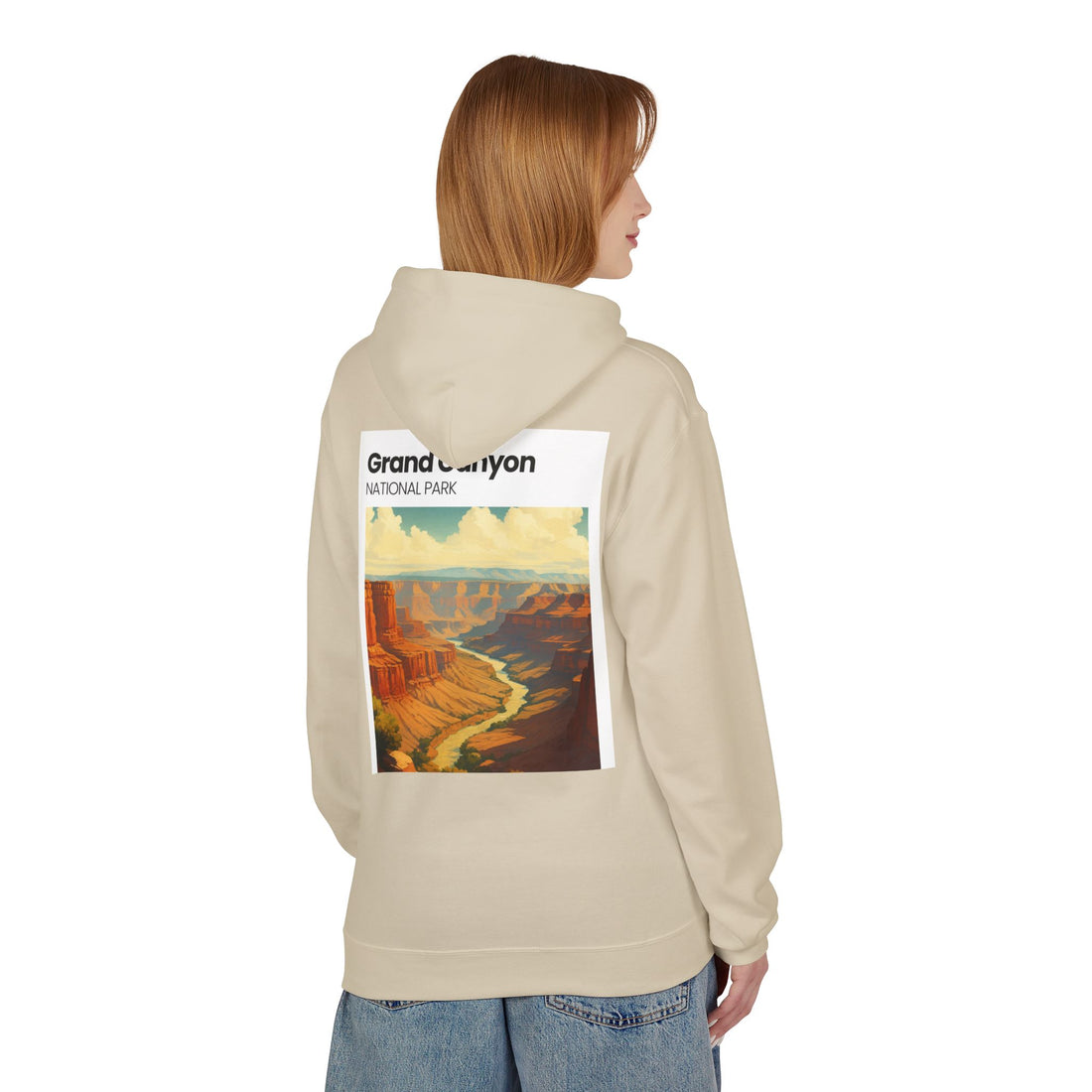 Grand Canyon Vintage Poster Hoodie | National Park Canyon Art