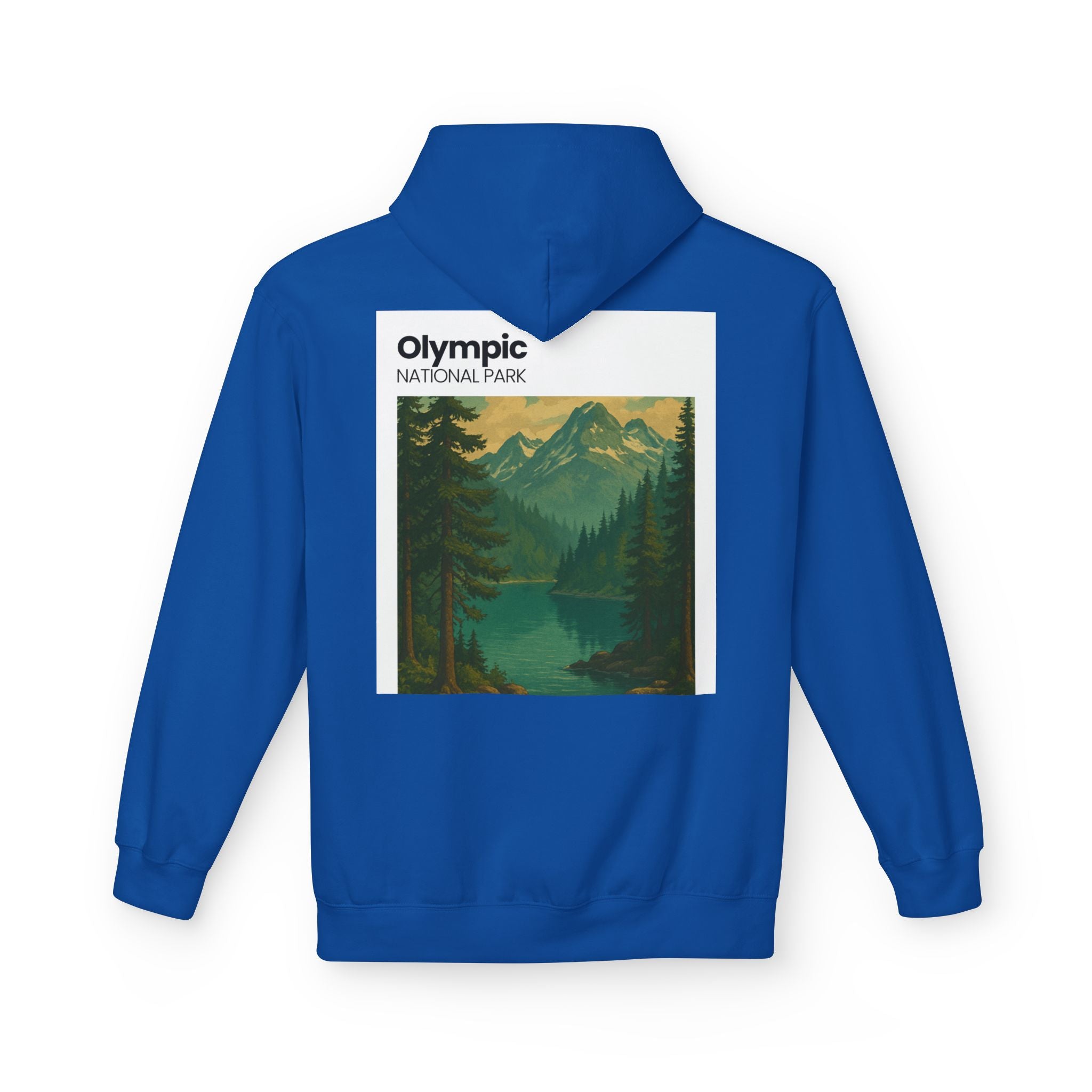 Olympic National Park landscape Hoodie | Mountain Lake Scenic Apparel