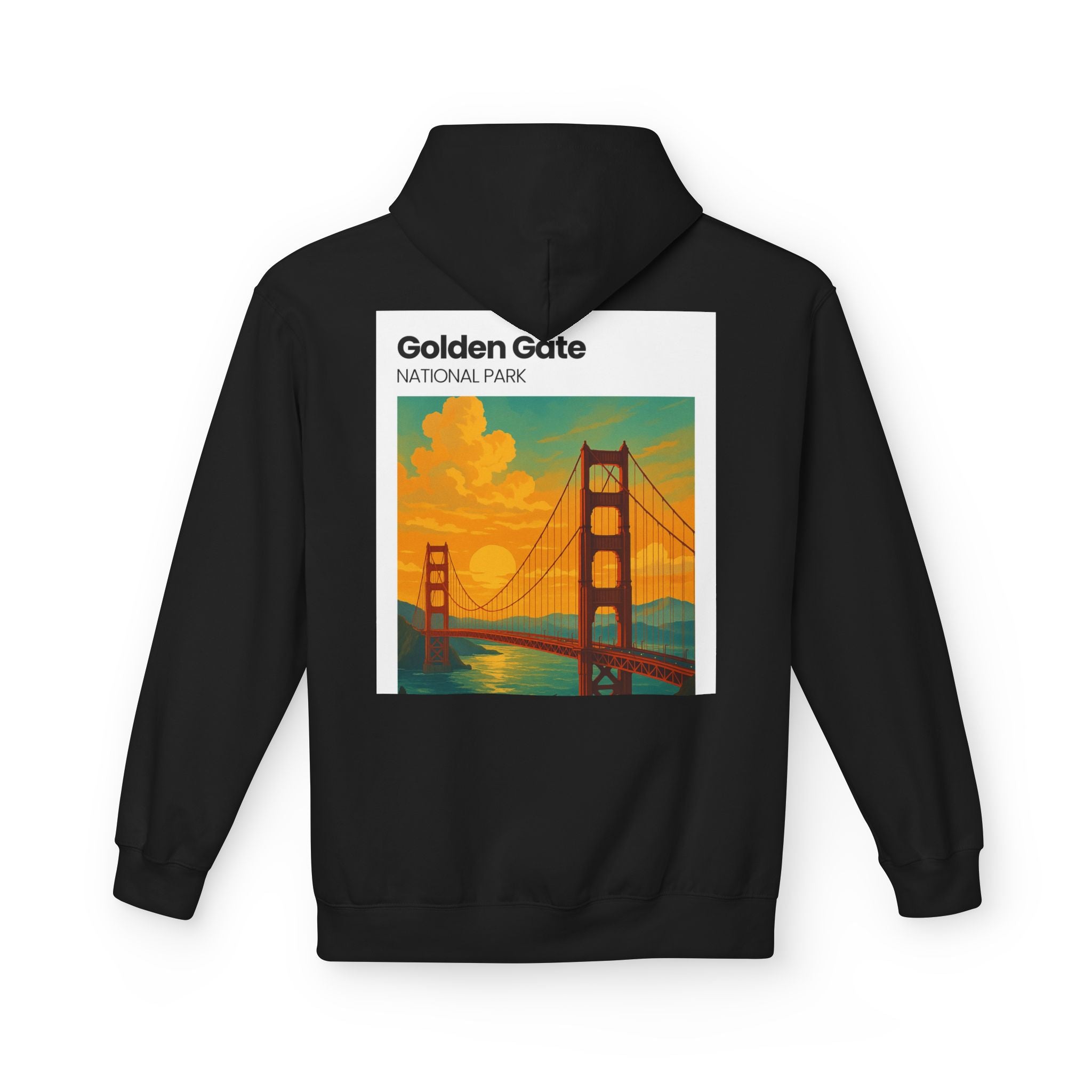 Golden Gate National Park illustration Hoodie | Golden Gate Bridge travel sweatshirt