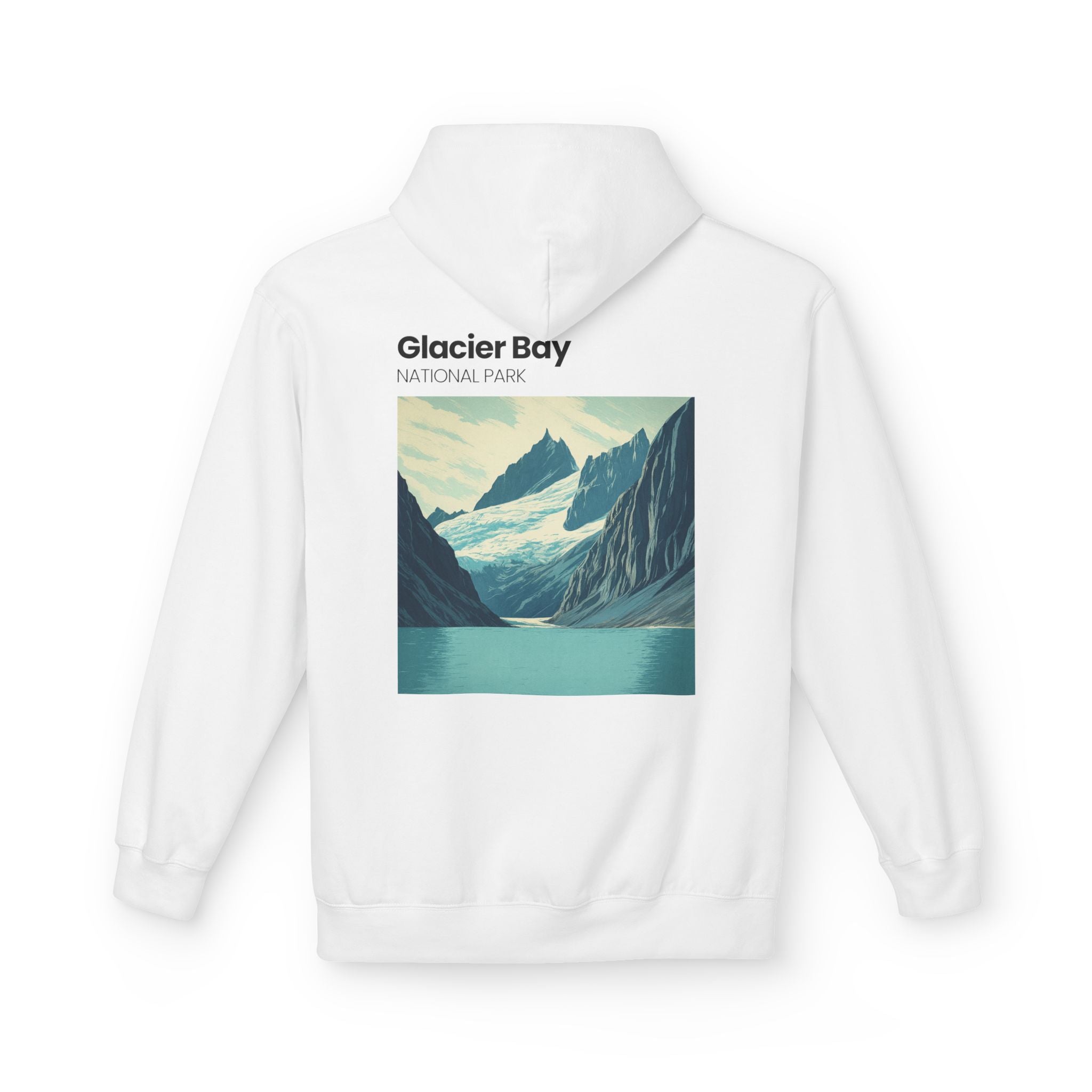 Vintage Wave Surf Patch Hoodie | Small Chest Graphic, Coastal Vibes