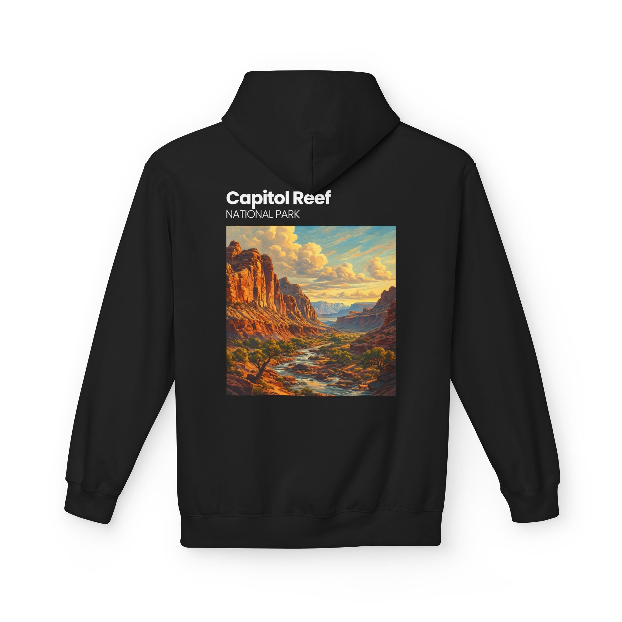 Capitol Reef National Park landscape Hoodie | Utah canyon scenic pullover