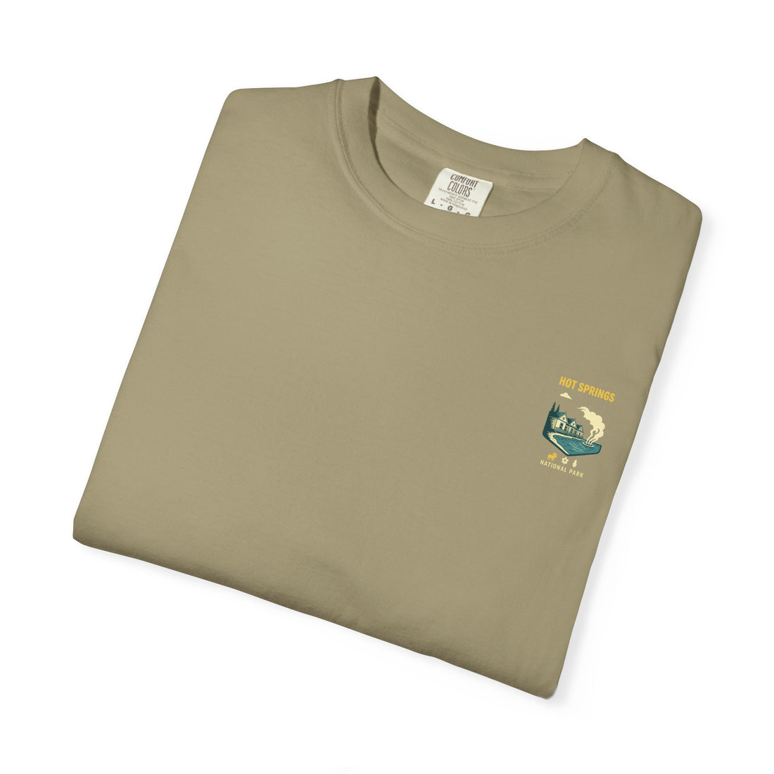 Hot Springs National Park graphic T-shirt | Scenic Hot Spring Illustration