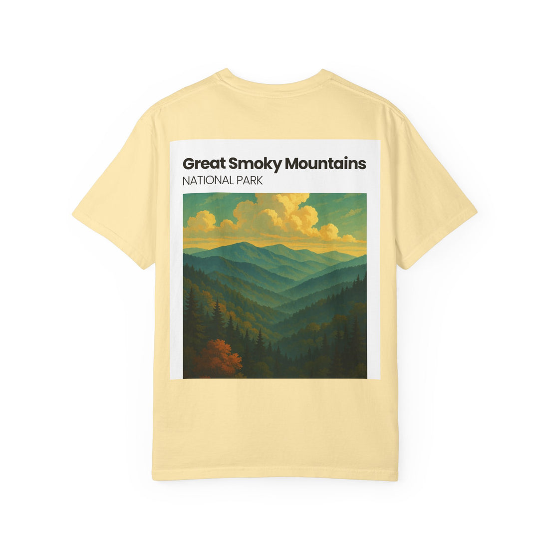 Great Smoky Mountains landscape T-shirt | National Park vintage poster