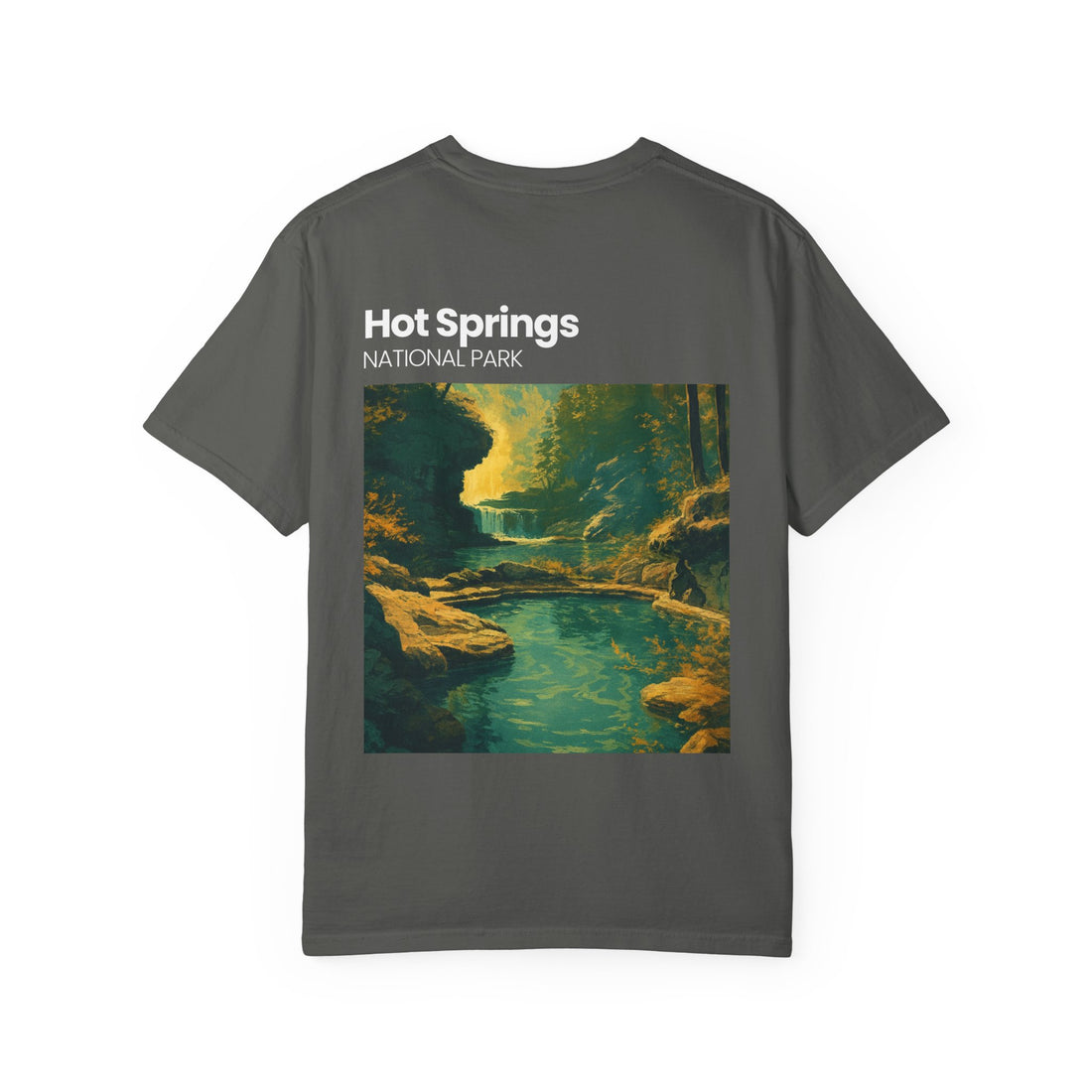 Hot Springs National Park graphic T-shirt | Scenic Hot Spring Illustration