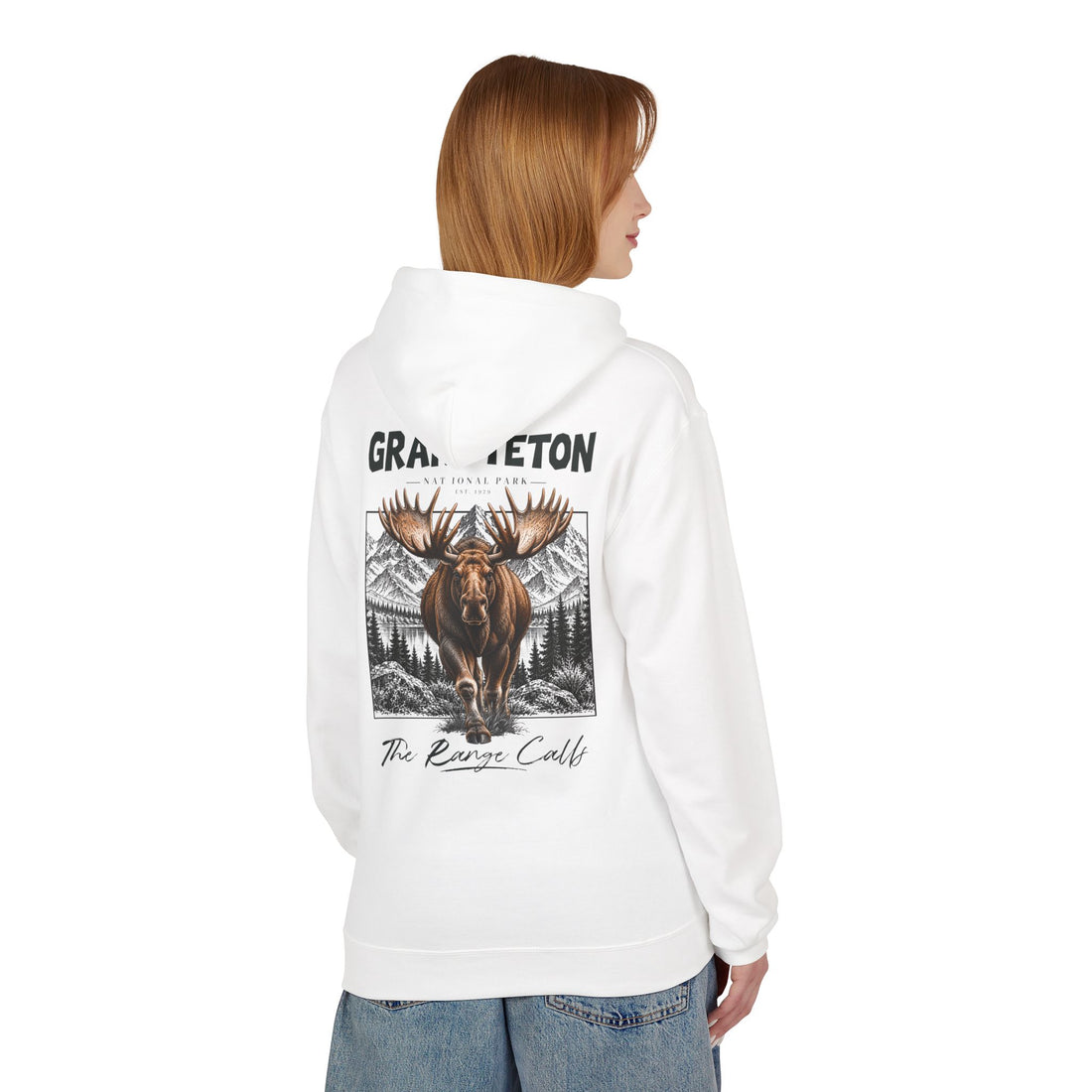 Grand Teton National Park Moose Graphic hoodie