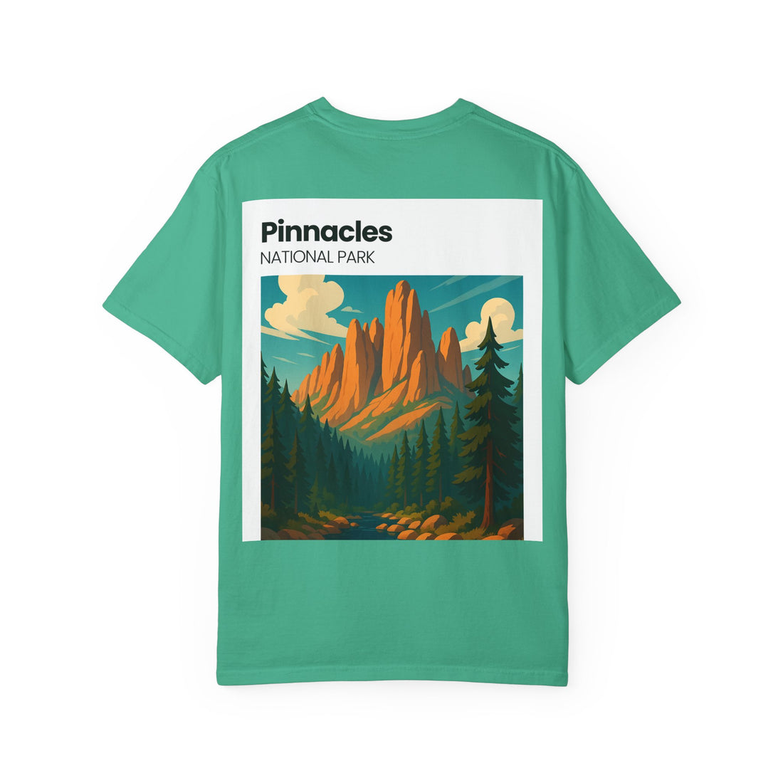 Pinnacles National Park landscape T-Shirt | retro nature poster design