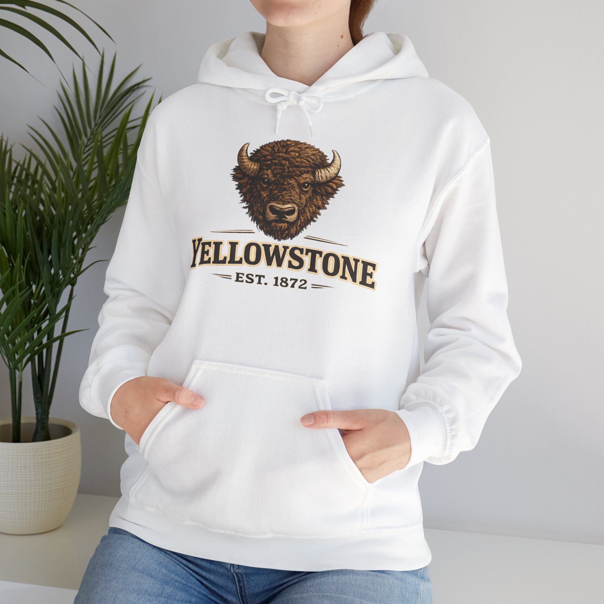 Yellowstone Bison Hoodie – Where the Wild Still Roams