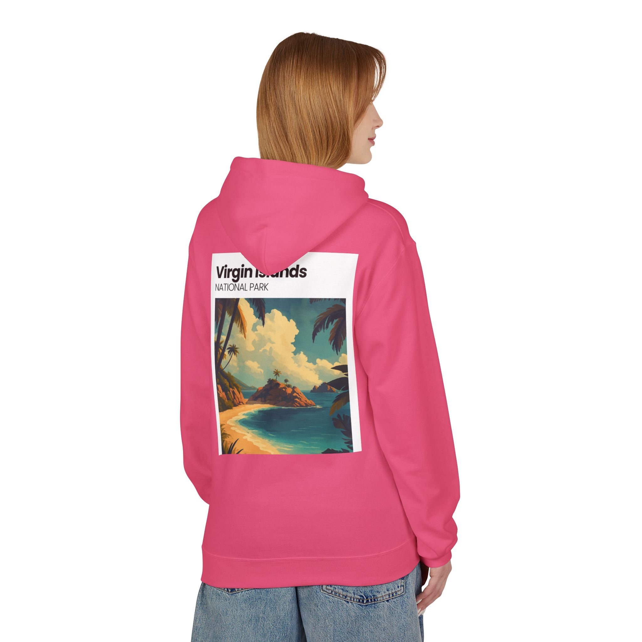 Virgin Islands National Park Beach Hoodie | Tropical Island Sunset