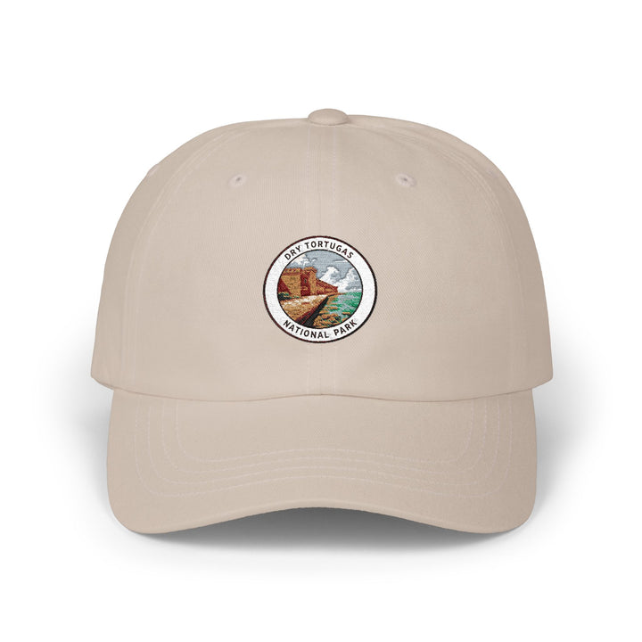 Dry Tortugas Vintage Park Patch Dad Cap | Mountain Landscape Embroidered Cap
