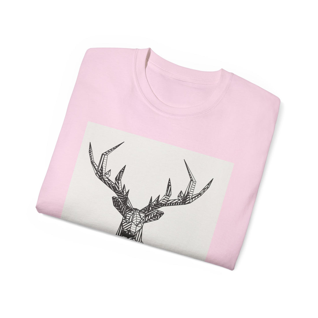 Geometric Deer Graphic Tee - Unisex Ultra Cotton T-Shirt