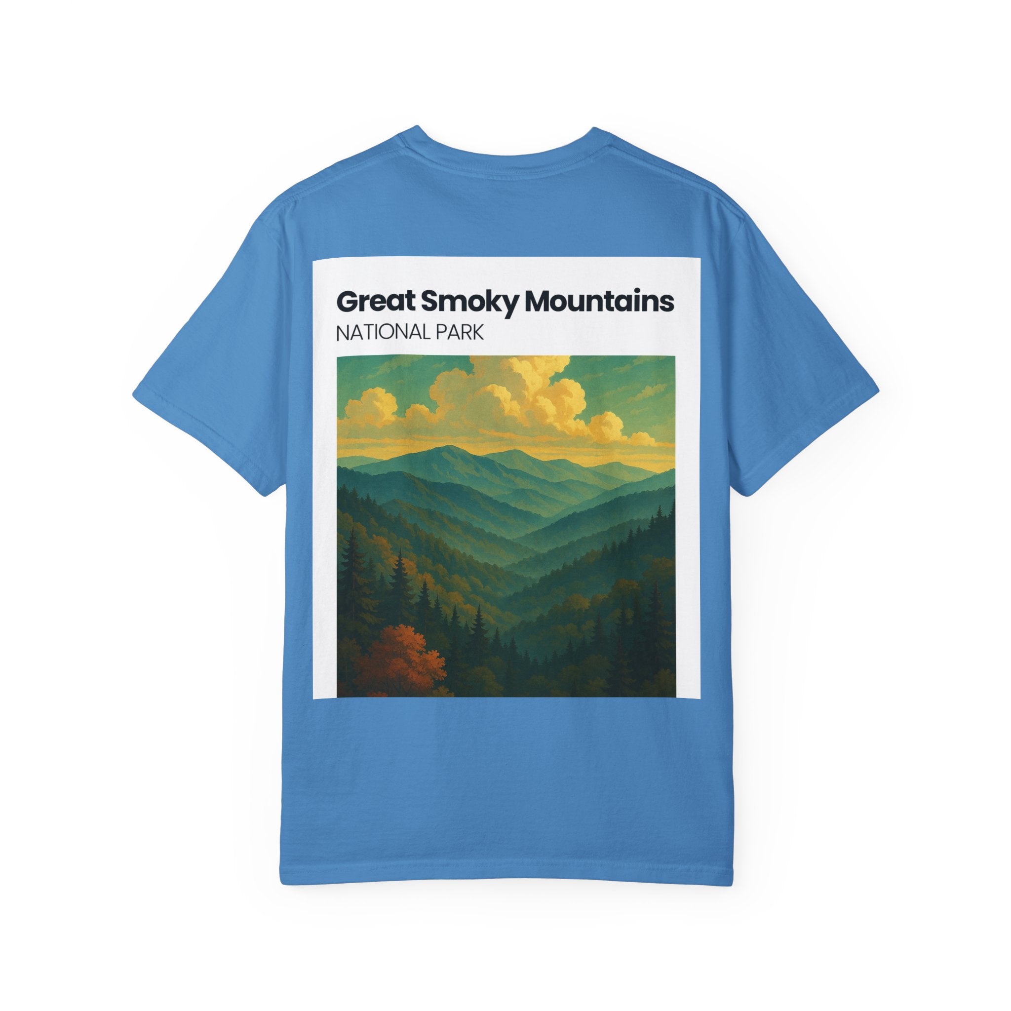 Great Smoky Mountains landscape T-shirt | National Park vintage poster