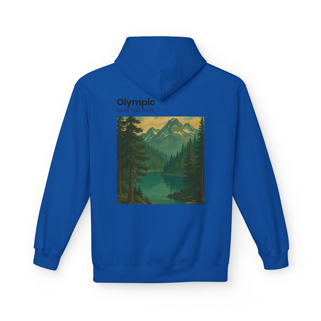 Olympic National Park landscape Hoodie | Mountain Lake Scenic Apparel