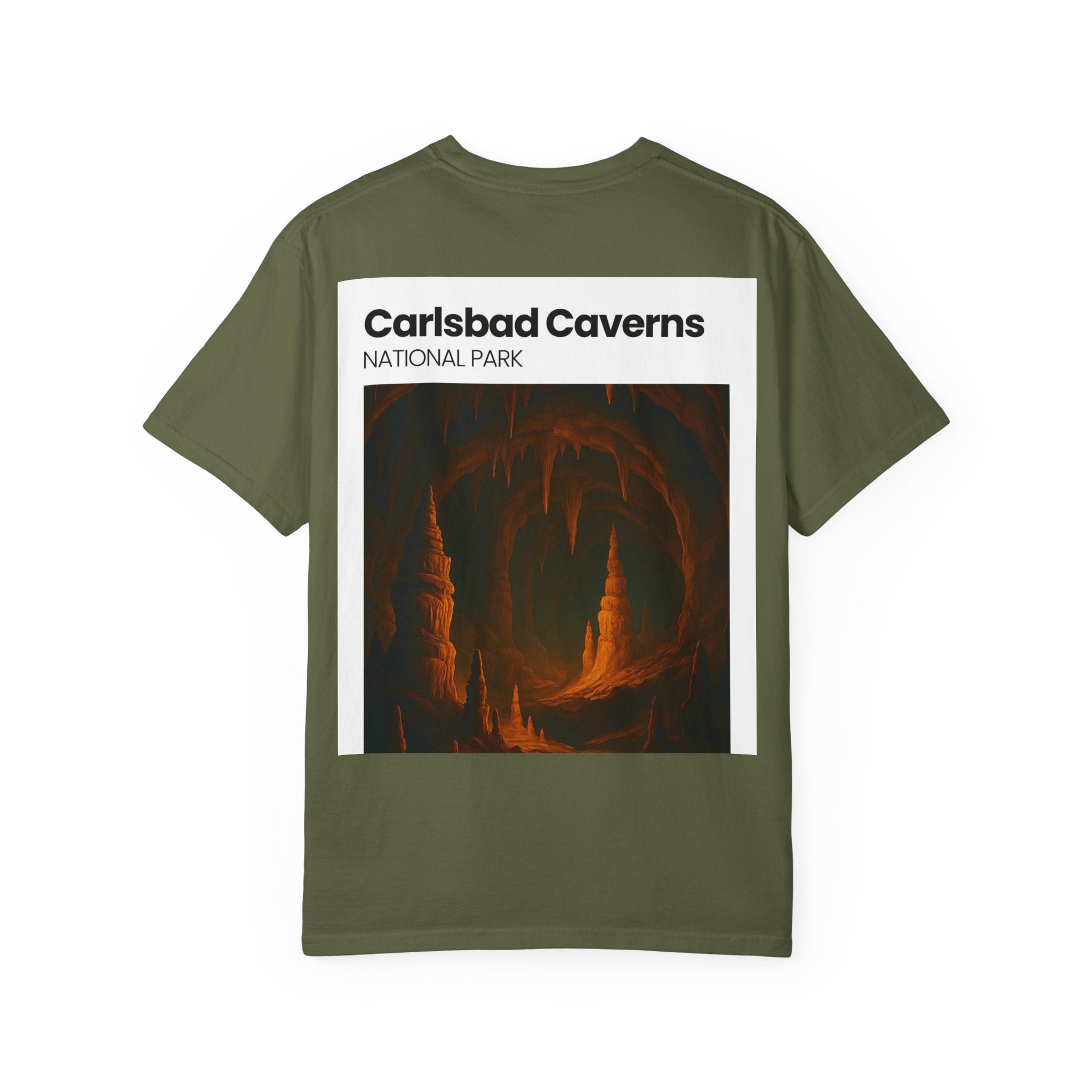 Carlsbad Caverns National Park Cave Art T-Shirt | Stalactite Stalagmite Print
