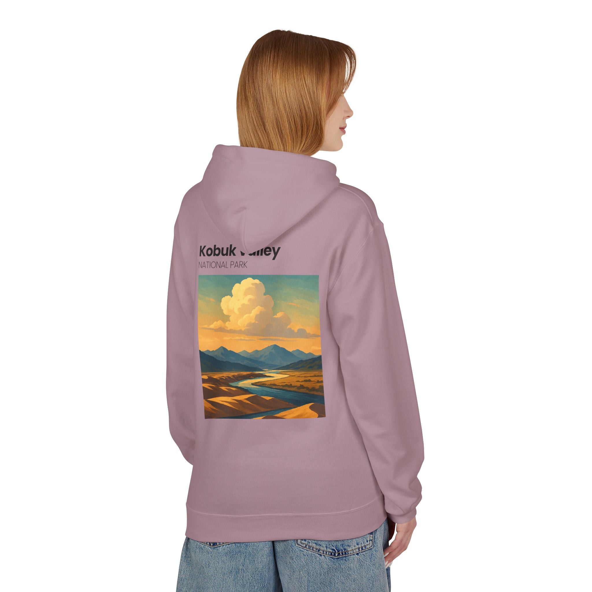 Kobuk Valley National Park landscape Hoodie | Vintage travel poster style