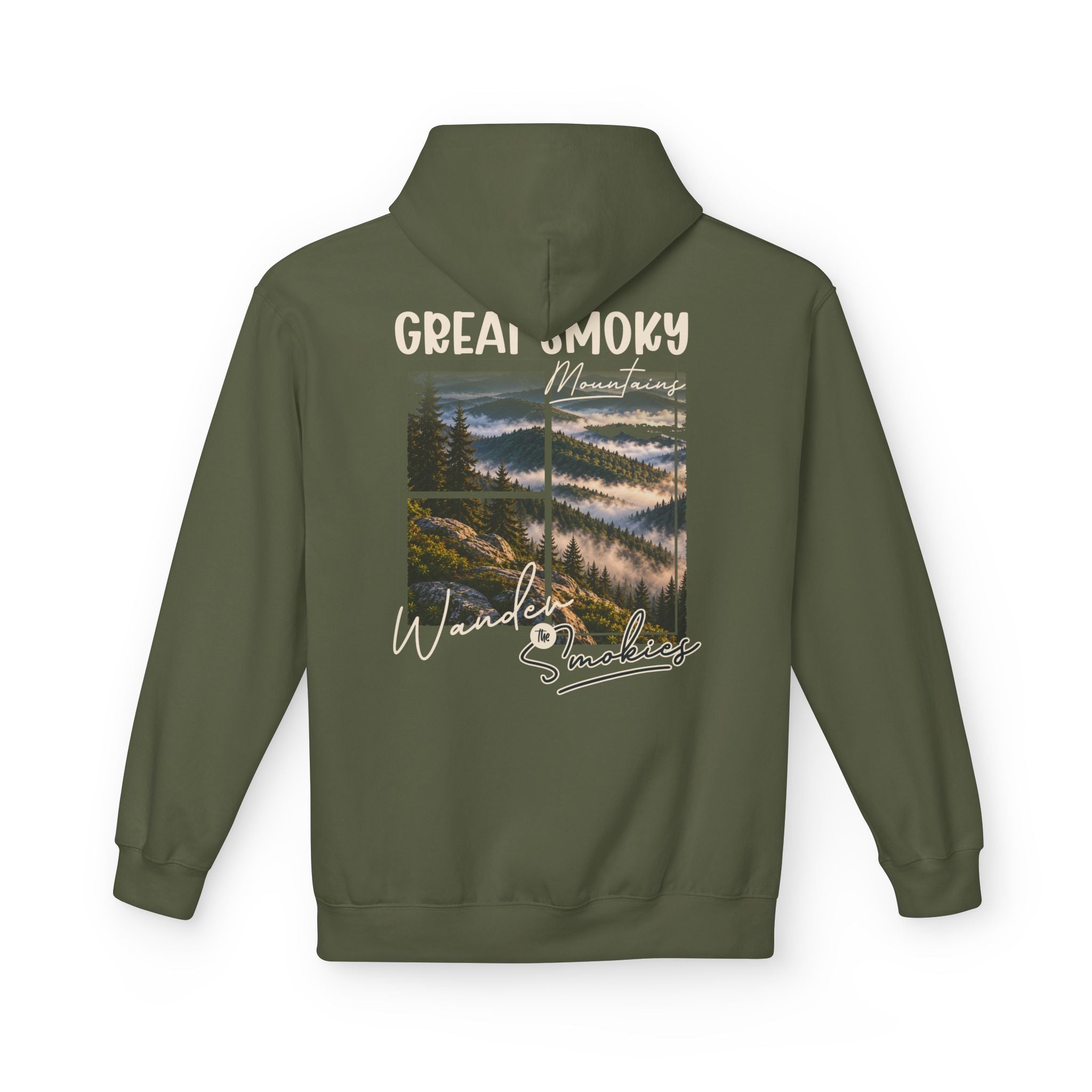 Great Smoky Mountains Misty Ridges Graphic hoodie