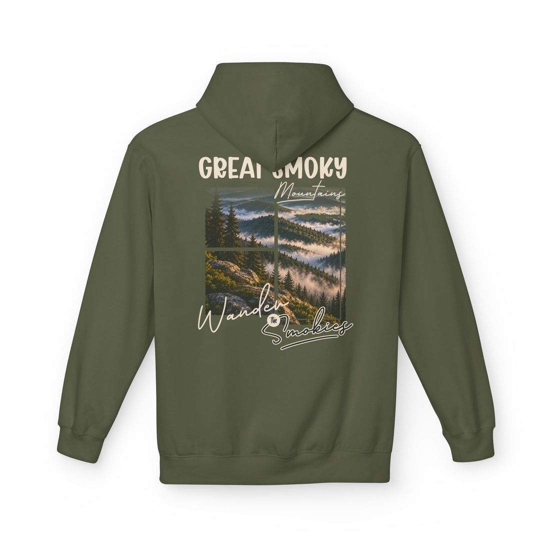 Great Smoky Mountains Misty Ridges Graphic hoodie