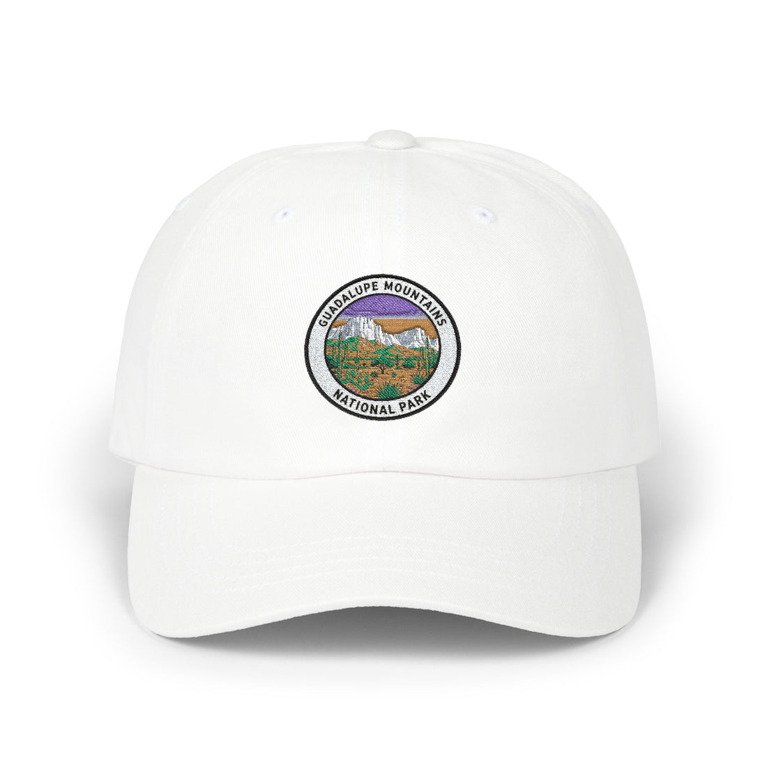 Mountain Meadow Patch Classic Dad Cap | Embroidered Hiking Camp Dad Hat