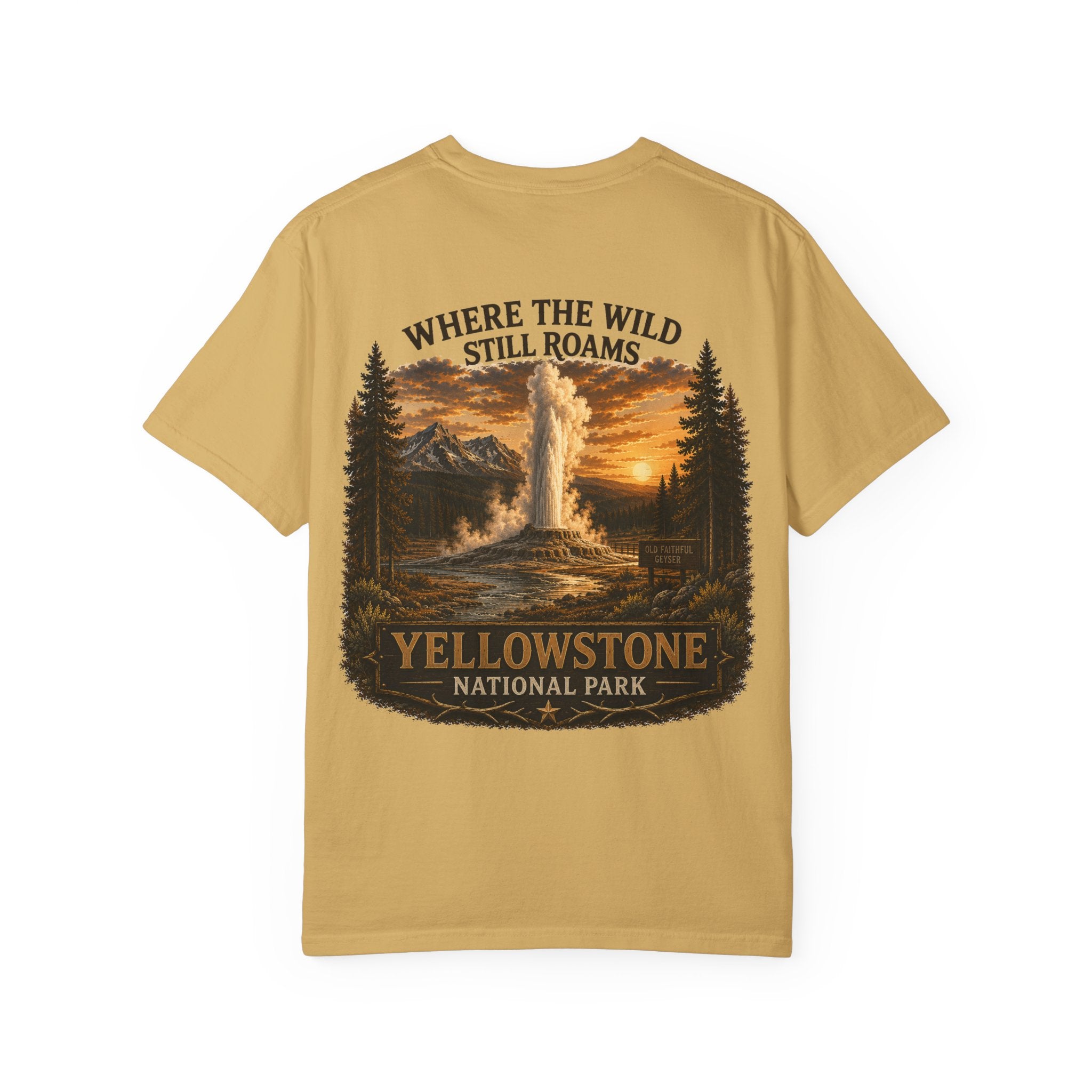 Yellowstone Old Faithful – Where the Wild Still Roams T-Shirt