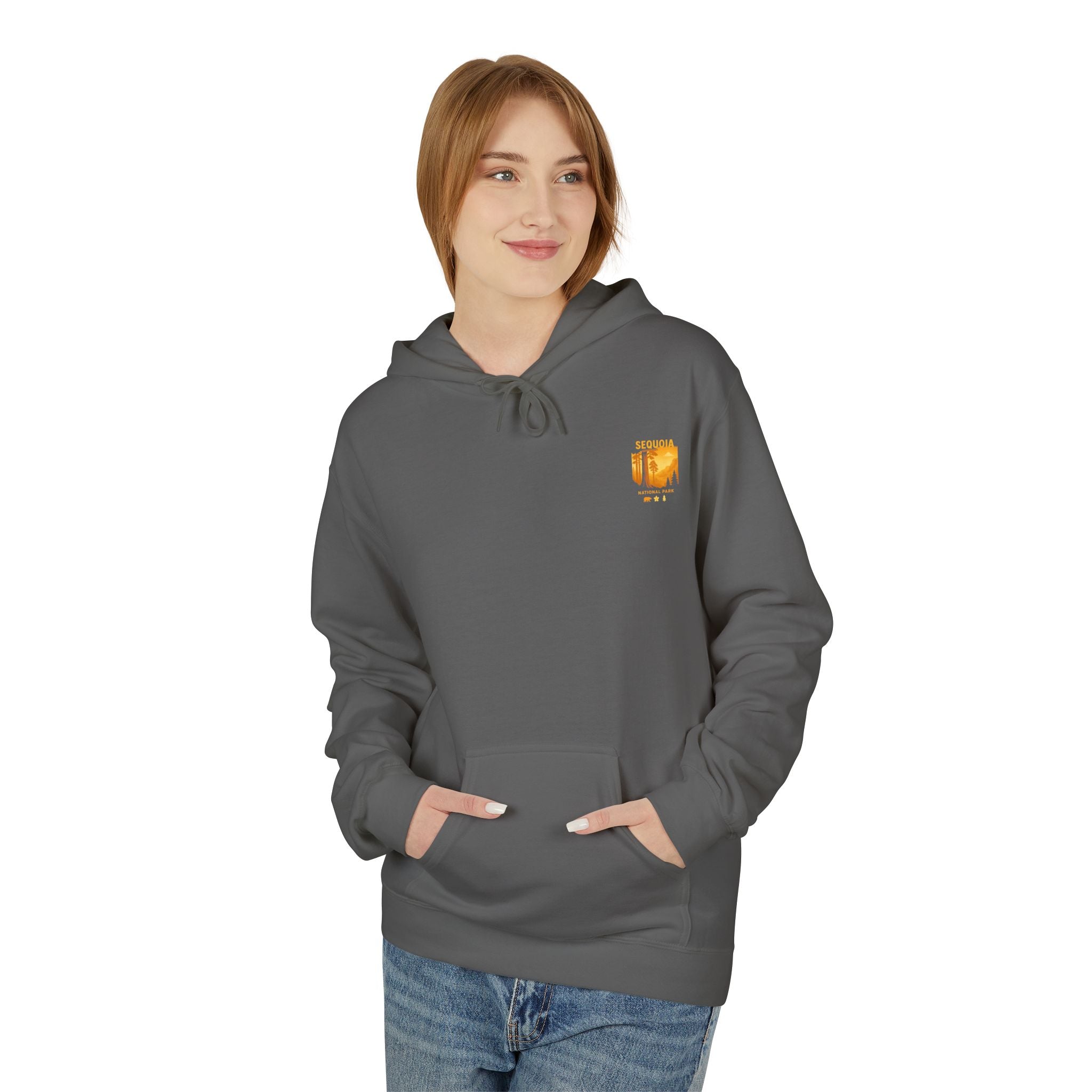 Sequoia National Park Vintage Poster Hoodie | Forest Landscape Sweatshirt
