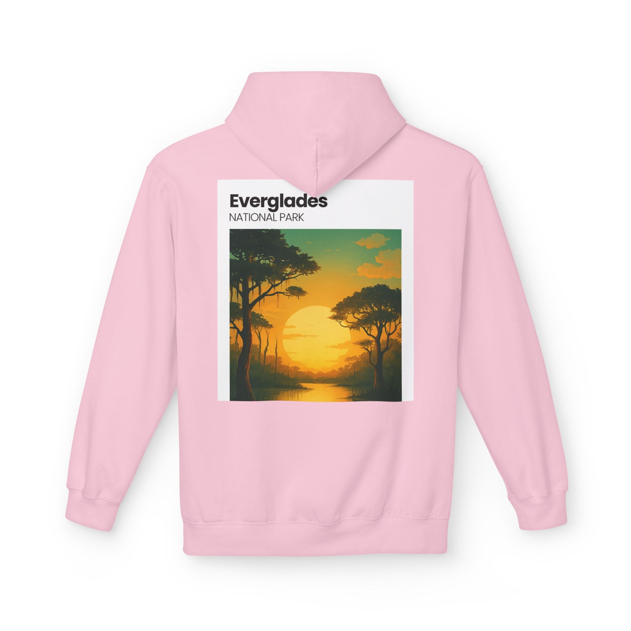 Everglades Sunset Vintage Poster Hoodie | National Park Landscape