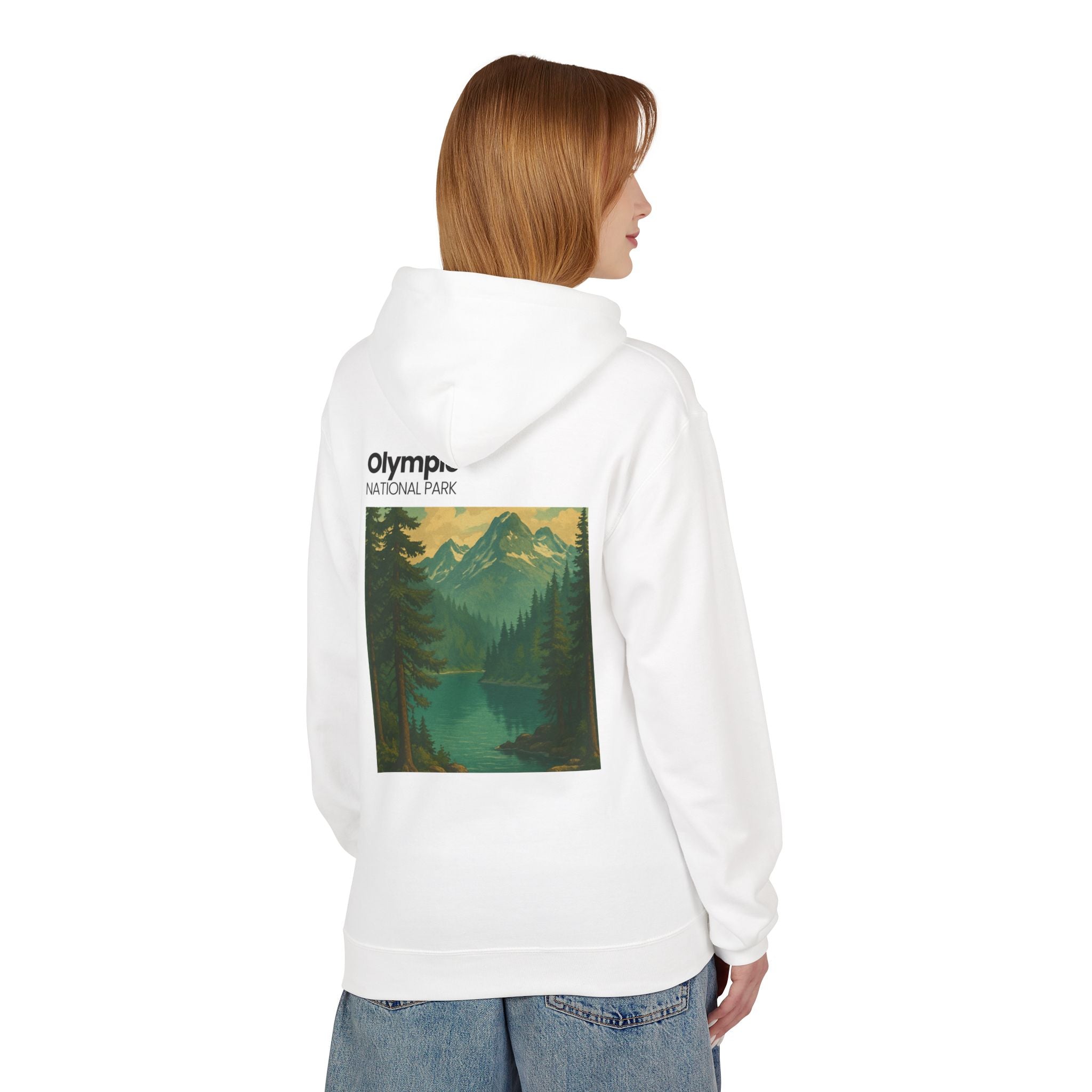 Olympic National Park landscape Hoodie | Mountain Lake Scenic Apparel