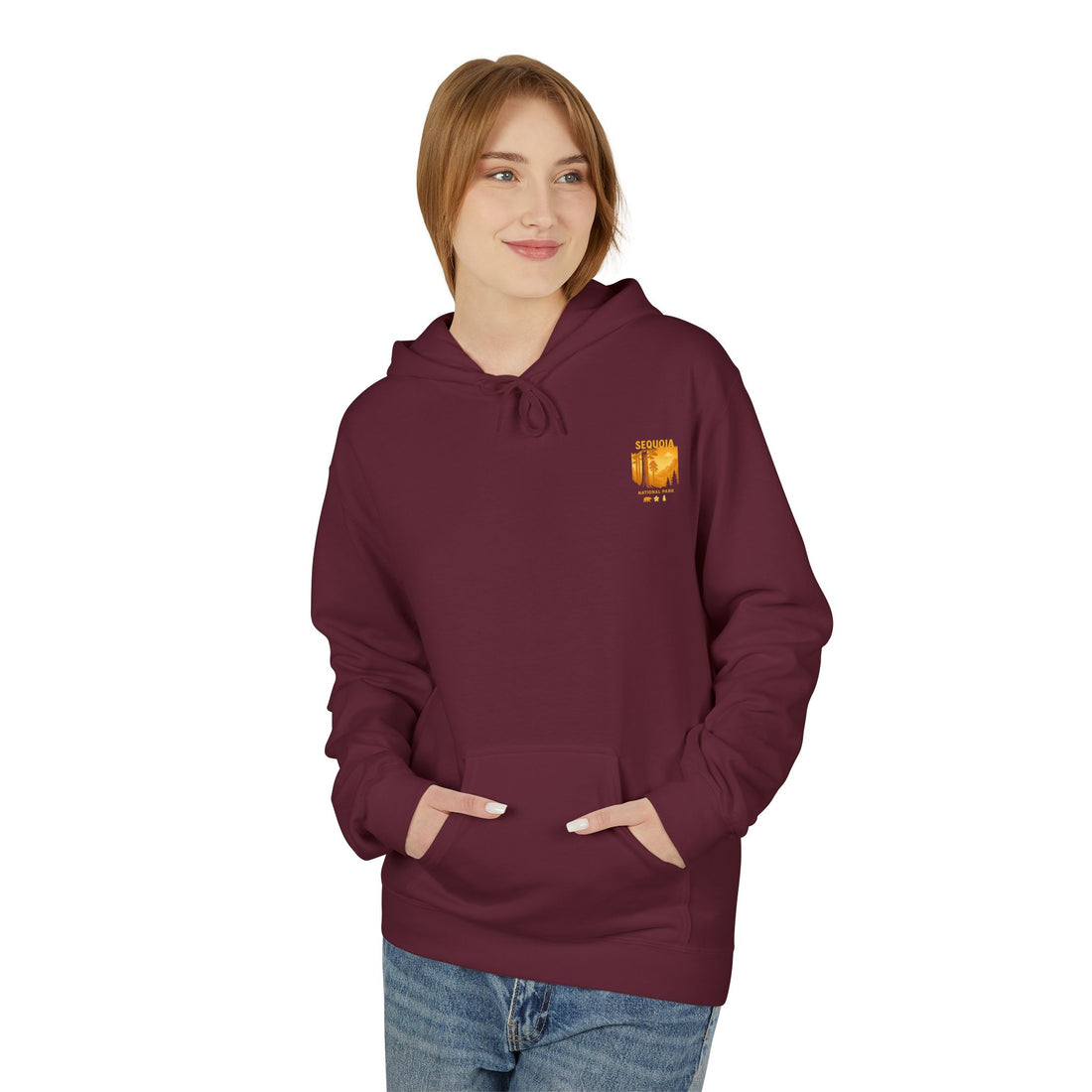 Sequoia National Park Vintage Poster Hoodie | Forest Landscape Sweatshirt