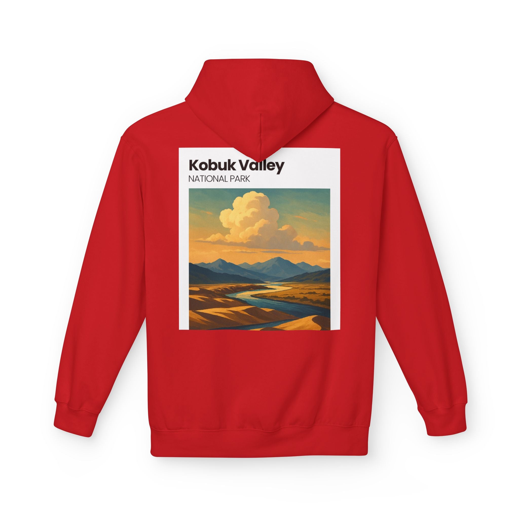 Kobuk Valley National Park landscape Hoodie | Vintage travel poster style