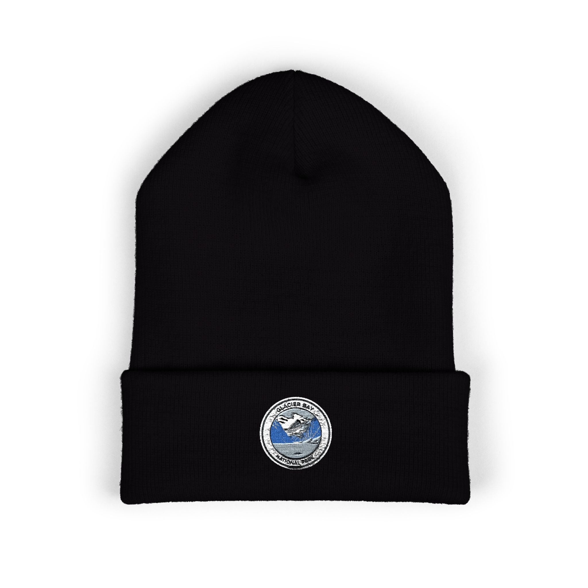Smiling Blue Planet Earth Embroidered Beanie | Cuffed Beanie