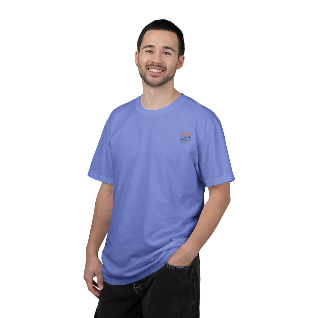 Cuyahoga Valley Waterfall Illustration T-Shirt | National Park Landscape