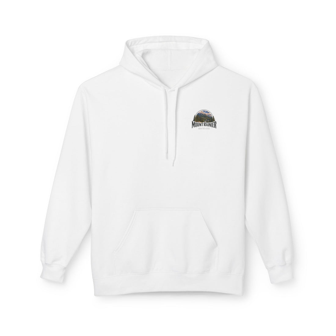 Mount Rainier National Park –  Alpine Scene Graphic Hoodie