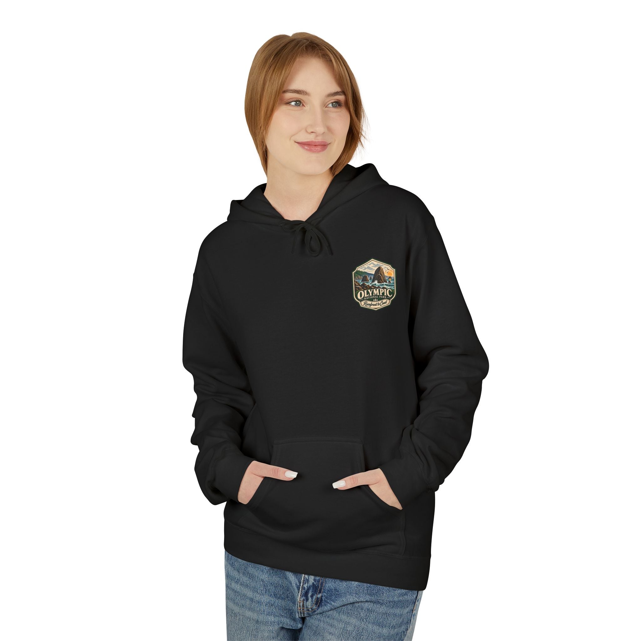 Olympic National Park Sea Stacks Graphic Hoodie