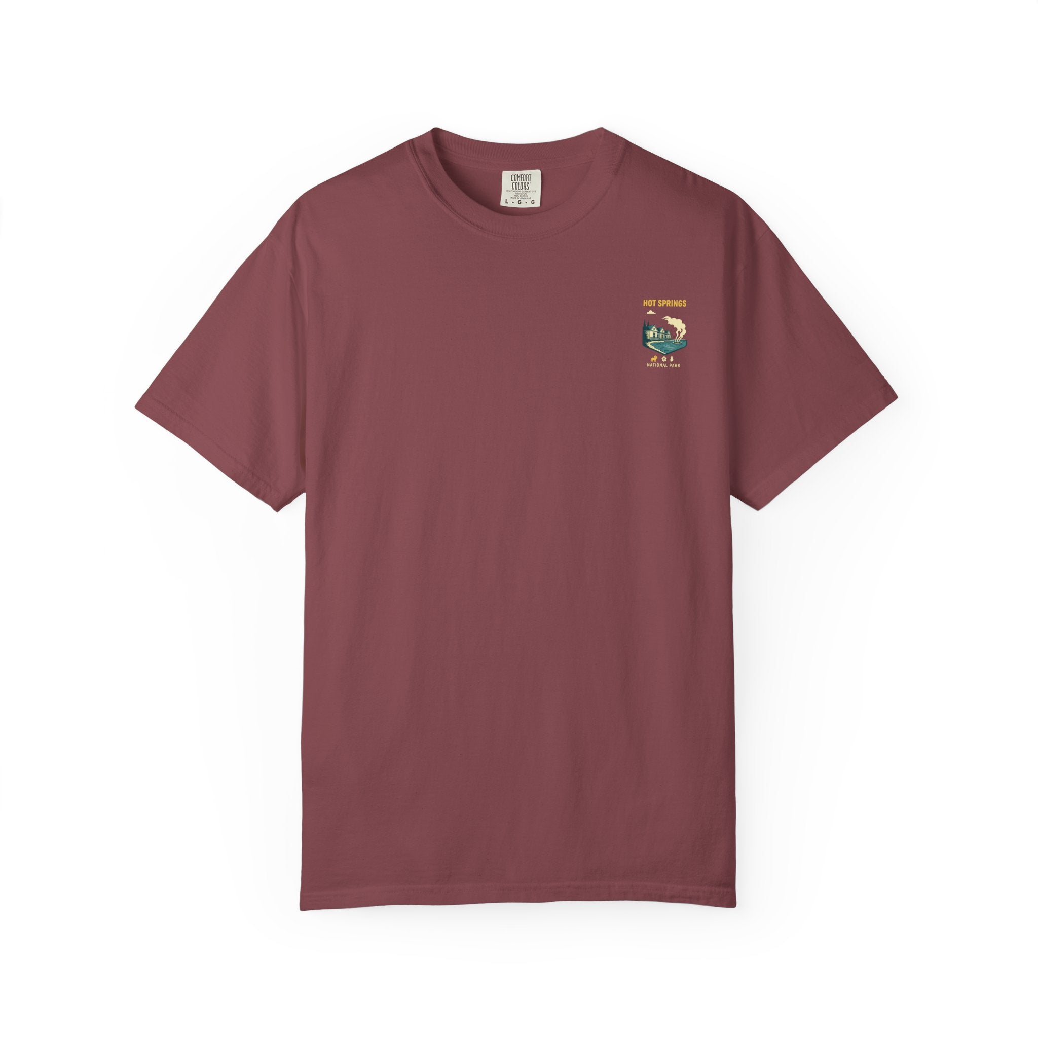 Hot Springs National Park graphic T-shirt | Scenic Hot Spring Illustration