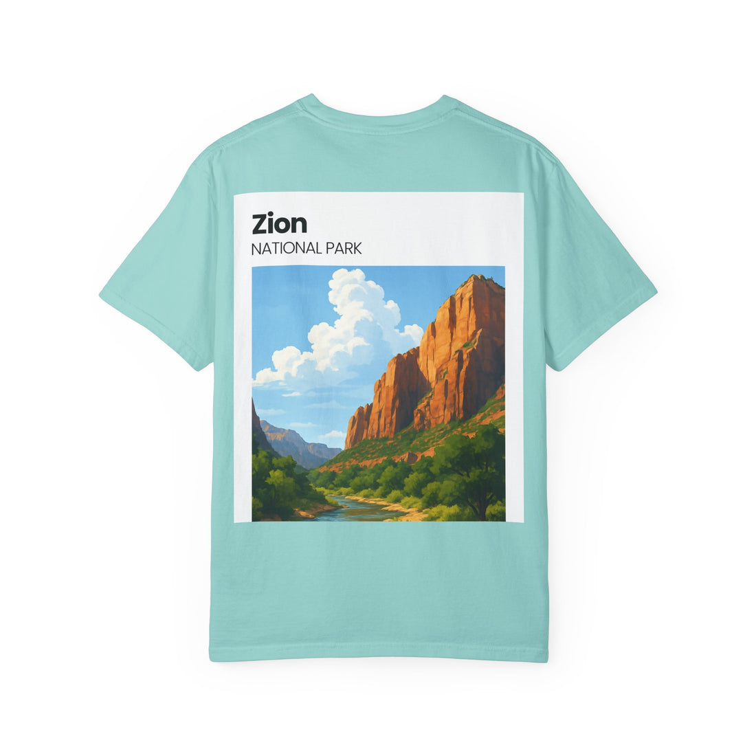 Zion National Park Landscape T-Shirt | Scenic Canyon Artwork