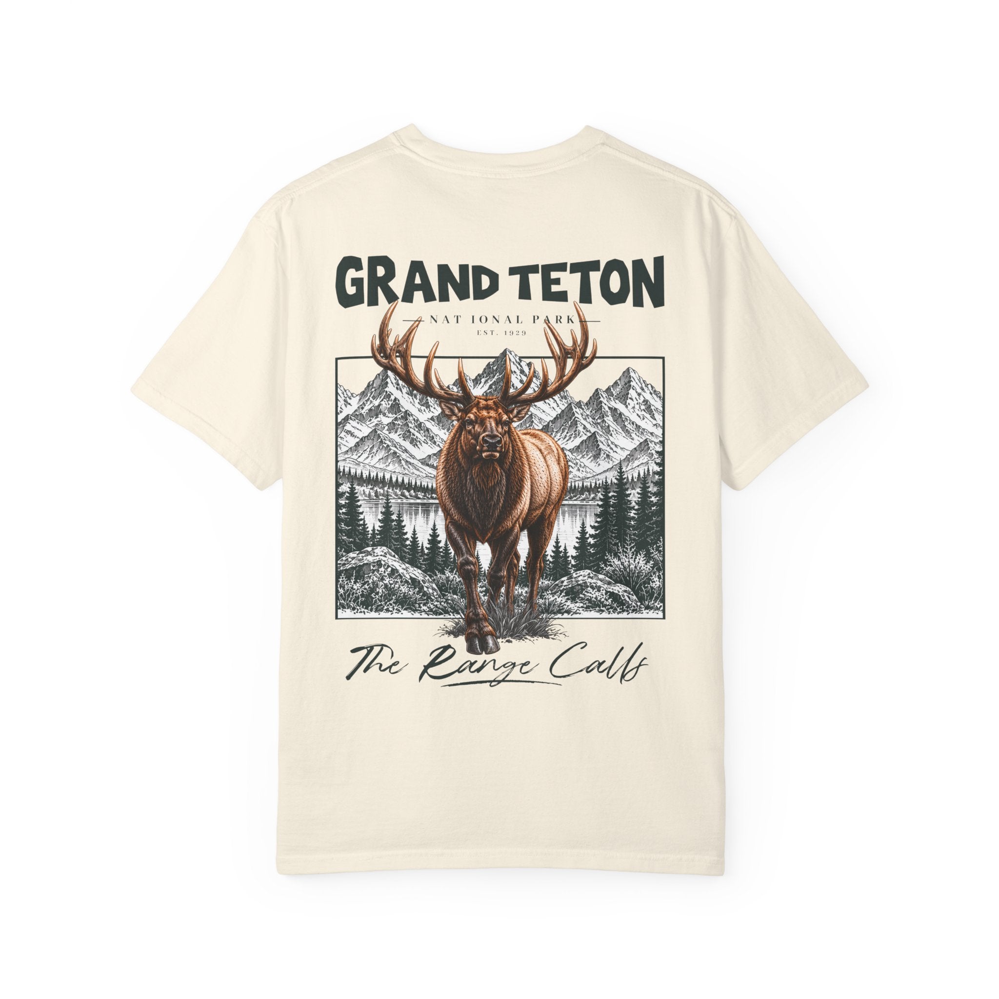 Grand Teton National Park Elk Graphic T-Shirt